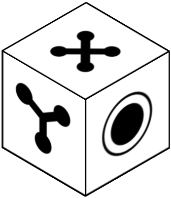 Observe the cube at the top; each side has a distinct image. Choose which of the six cubes below is a rotated version of the top cube. If none match, select 'None of these', or choose 'I don't know' if unsure.