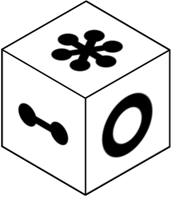 Observe the cube at the top; each side has a distinct image. Choose which of the six cubes below is a rotated version of the top cube. If none match, select 'None of these', or choose 'I don't know' if unsure.