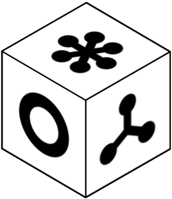 Observe the cube at the top; each side has a distinct image. Choose which of the six cubes below is a rotated version of the top cube. If none match, select 'None of these', or choose 'I don't know' if unsure.