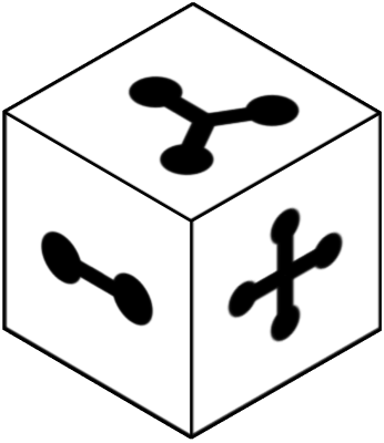 Observe the cube at the top; each side has a distinct image. Choose which of the six cubes below is a rotated version of the top cube. If none match, select 'None of these', or choose 'I don't know' if unsure.