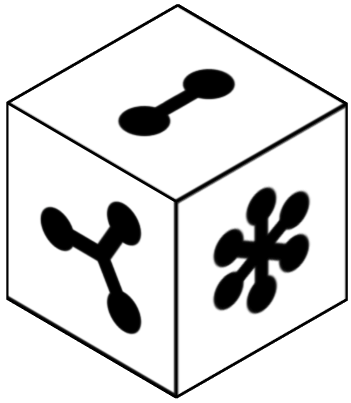 Observe the cube at the top; each side has a distinct image. Choose which of the six cubes below is a rotated version of the top cube. If none match, select 'None of these', or choose 'I don't know' if unsure.