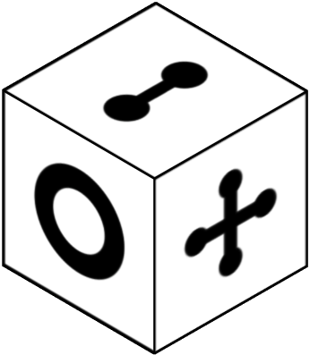 Observe the cube at the top; each side has a distinct image. Choose which of the six cubes below is a rotated version of the top cube. If none match, select 'None of these', or choose 'I don't know' if unsure.