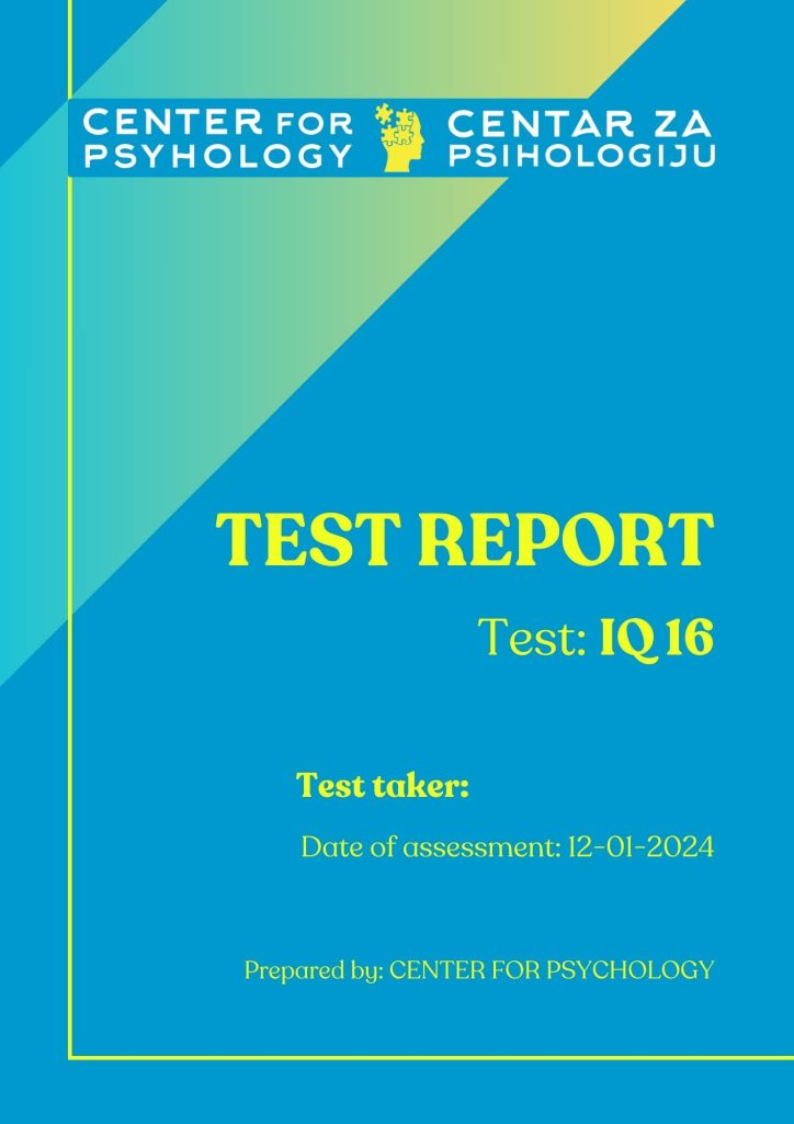 IQ 16 report