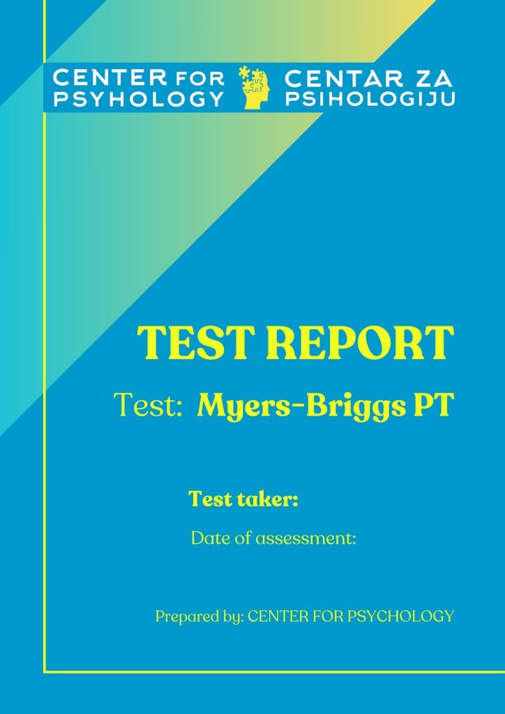 Myers Briggs Test Report