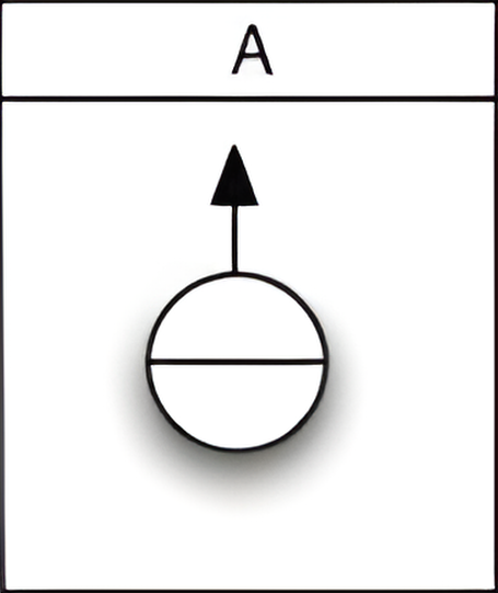 Which of the six figures below best fits in the missing field of the matrix?