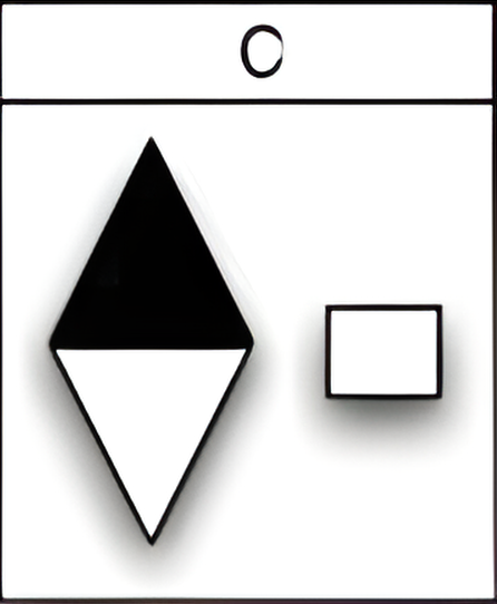 Which of the six figures below best fits in the missing field of the matrix?