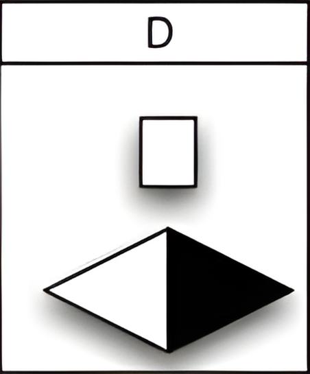 Which of the six figures below best fits in the missing field of the matrix?