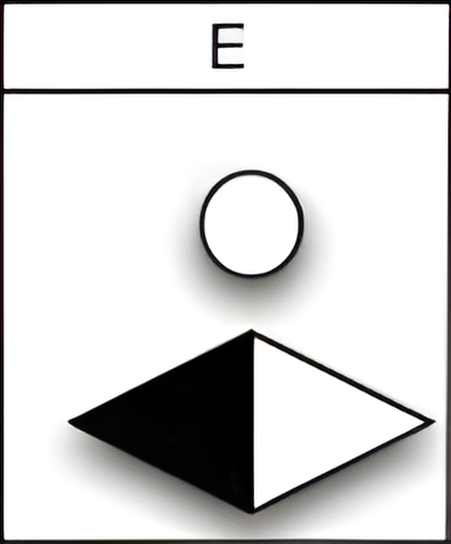 Which of the six figures below best fits in the missing field of the matrix?