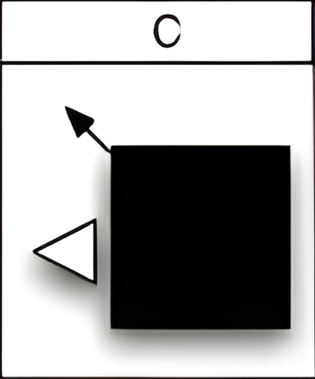 Which of the six figures below best fits in the missing field of the matrix?