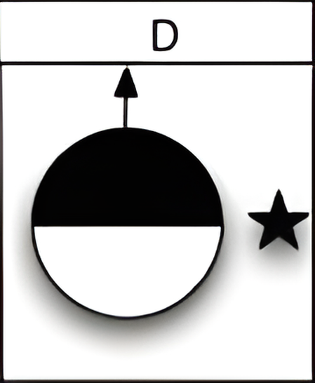 Which of the six figures below best fits in the missing field of the matrix?