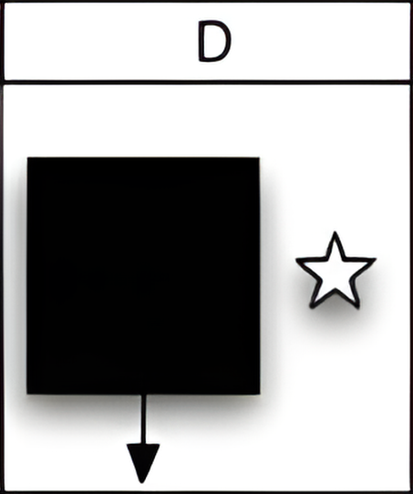 Which of the six figures below best fits in the missing field of the matrix?