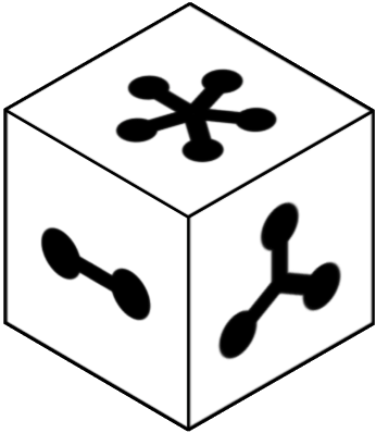 Observe the cube at the top; each side has a distinct image. Choose which of the six cubes below is a rotated version of the top cube. If none match, select 'None of these', or choose 'I don't know' if unsure.