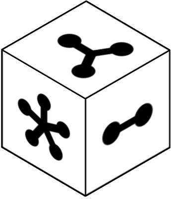 Observe the cube at the top; each side has a distinct image. Choose which of the six cubes below is a rotated version of the top cube. If none match, select 'None of these', or choose 'I don't know' if unsure.