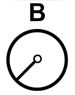 Which of the six figures below best fits in the missing field?