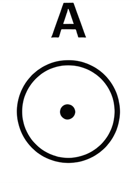 Which of the six figures below best fits in the missing field?