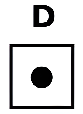 Which of the six figures below best fits in the missing field?