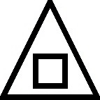 Which one of the five designs below is least like the other four?