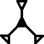 Which one of the five designs is least like the other four?
