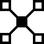 Which one of the five designs is least like the other four?