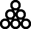 Which one of the five designs below is least like the other four?