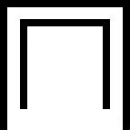 Which one of the five designs below is least like the other four?