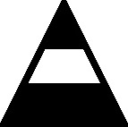 Which one of the five designs below is least like the other four?