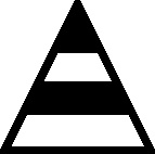 Which one of the five designs below is least like the other four?