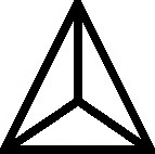 Which one of the five designs below is least like the other four?