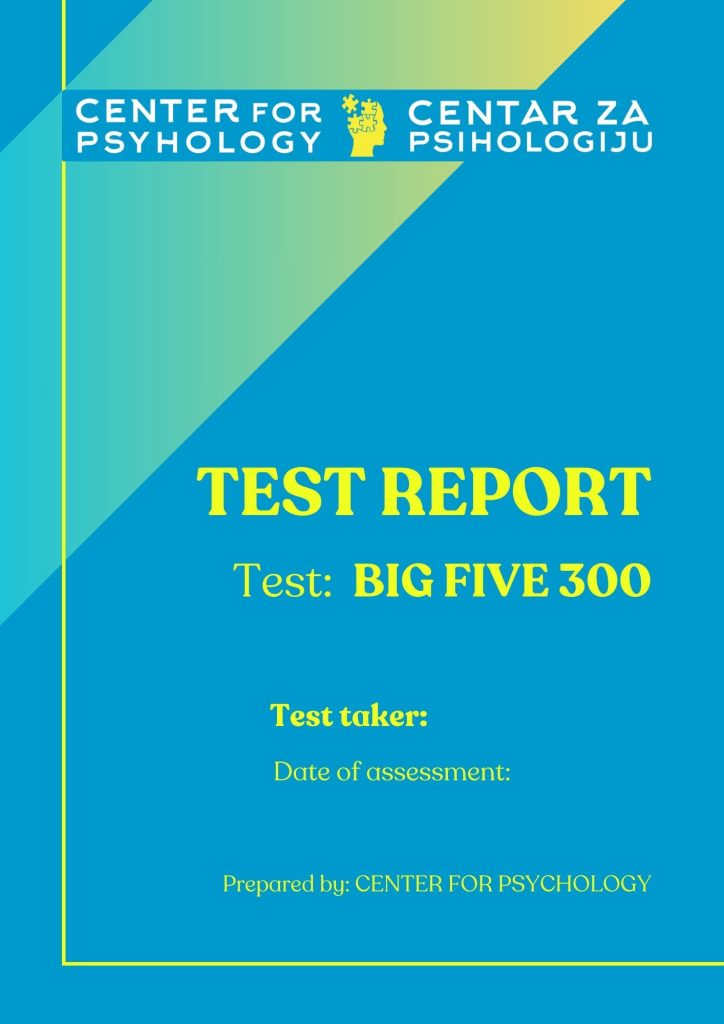 BIG FIVE 300 Test Report